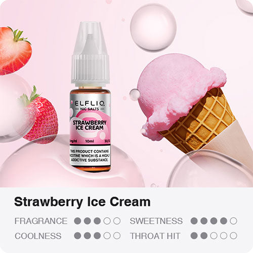 ELFLIQ - Strawberry Ice Cream - 10ml - 20mg